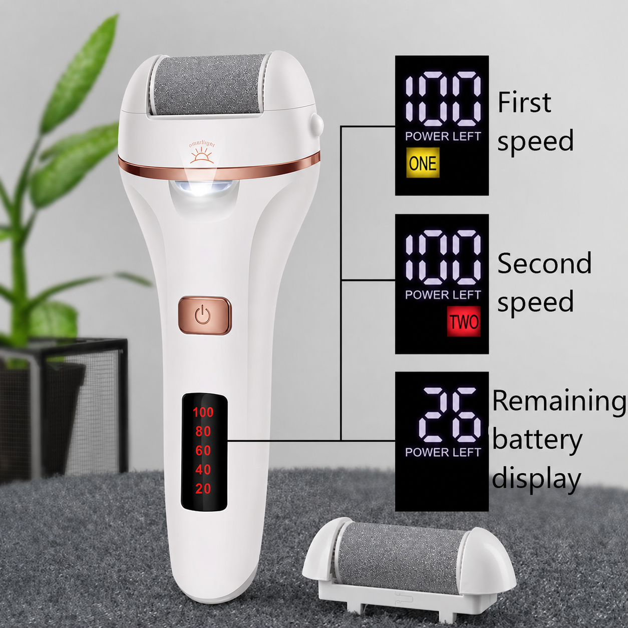 Clorant Electric Foot Callus Remover - Image 3